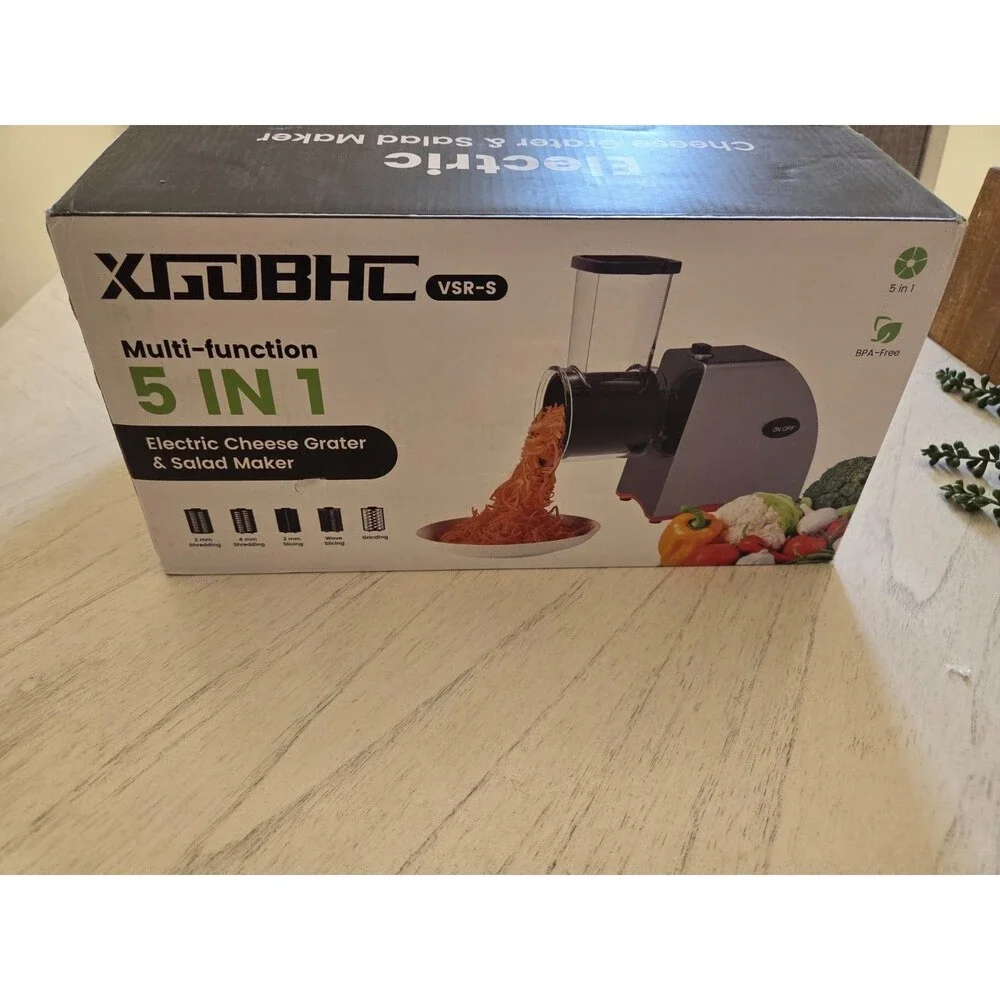 Electric Cheese Grater & Salad Maker Multi-Function 5 in 1 - New